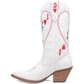Dingo Women's Queen A Hearts Western Boots - White