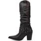 DI2285-BK Dingo Women's Grit N' Grace Leather Boots - Black