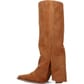Dingo Women's Buckle Bunny Suede Leather Boots - Camel
