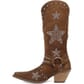 Dingo Women's Lucky Stars Suede Leather Boots - Brown