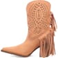 Dingo Women's Star Power Suede Leather Booties - Peach
