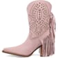 Dingo Women's Star Power Suede Leather Booties - Pink