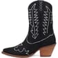 Dingo Women's Tiny Pony Suede Leather Booties - Black