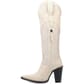 Dingo Women's Double Take Suede Leather Boots - White