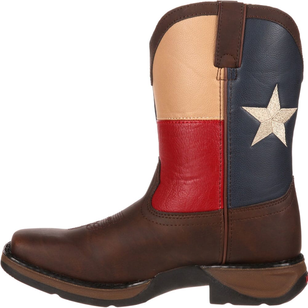 Lil' Durango Kids' Texas Flag Western Boots - Brown