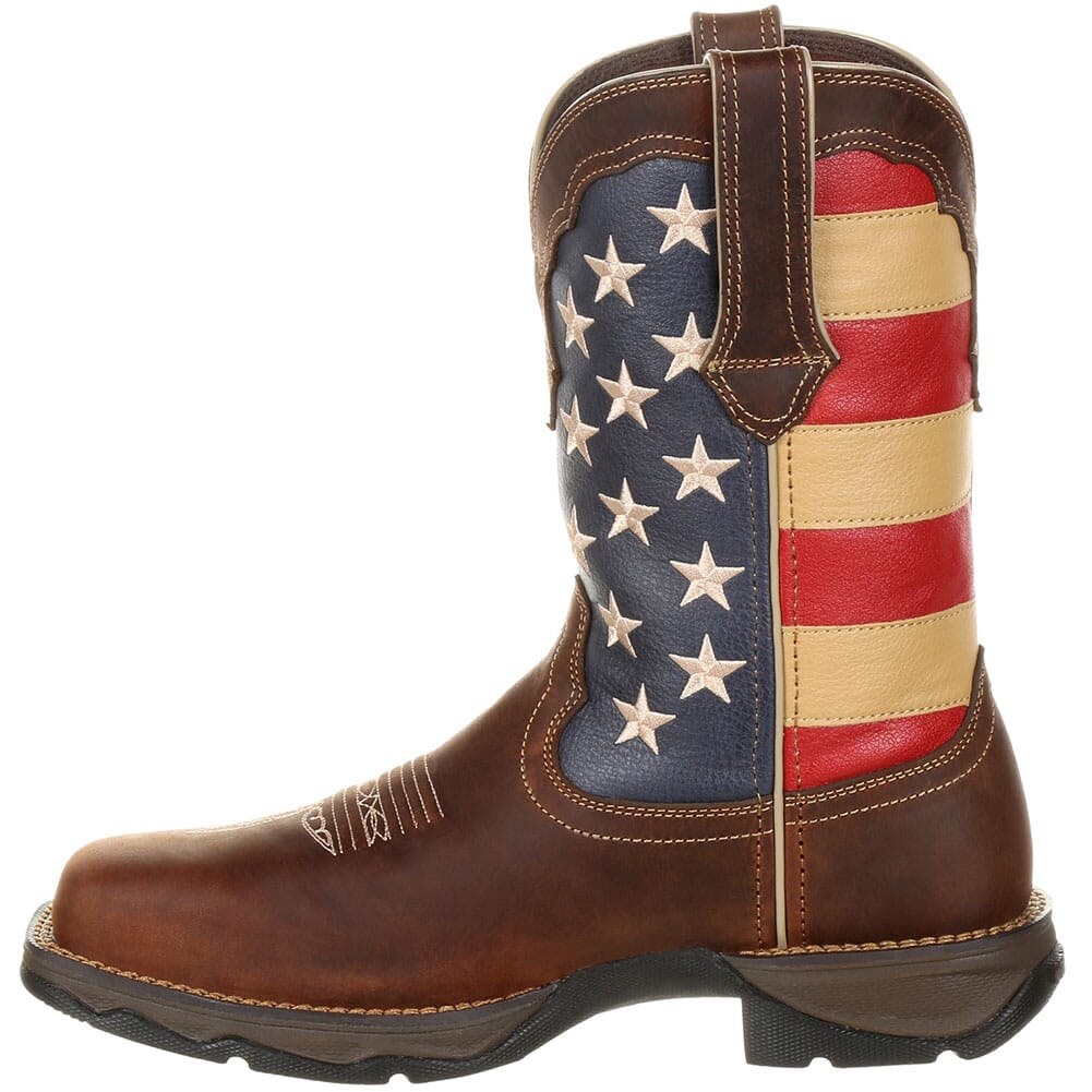 Durango Women's Lady Rebel Safety Boots -  Brown/Union Flag