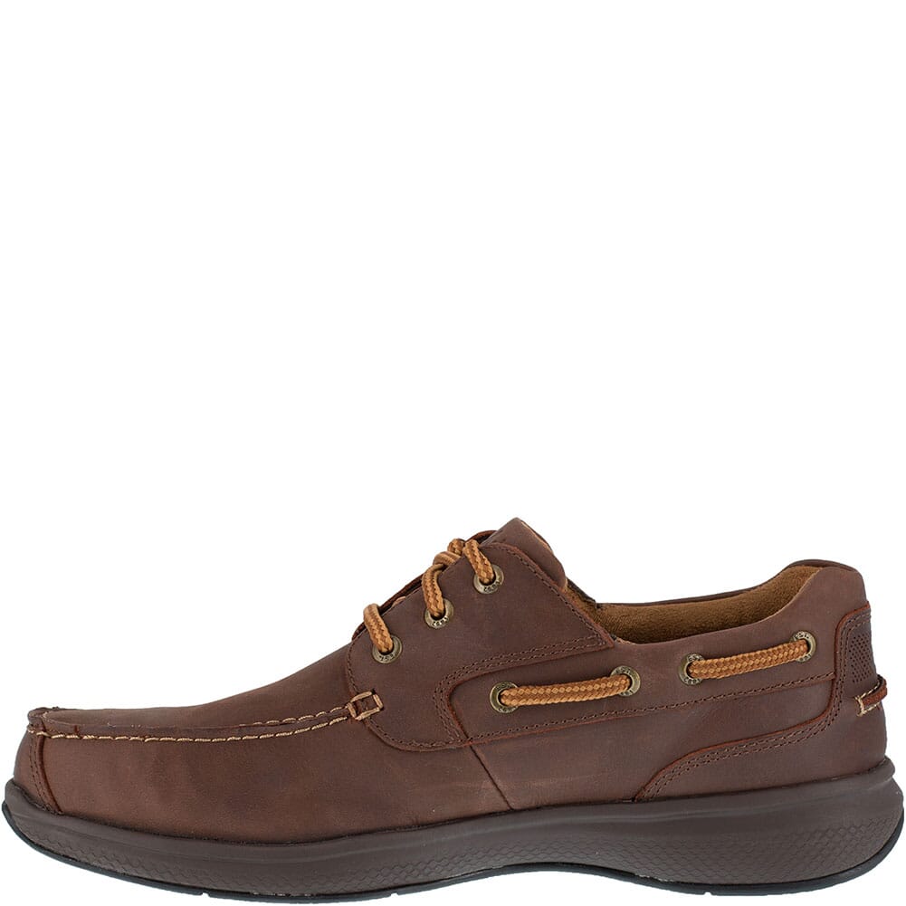 FS2326 Florsheim Men's Bayside Three Eye Tie Safety Shoes - Brown
