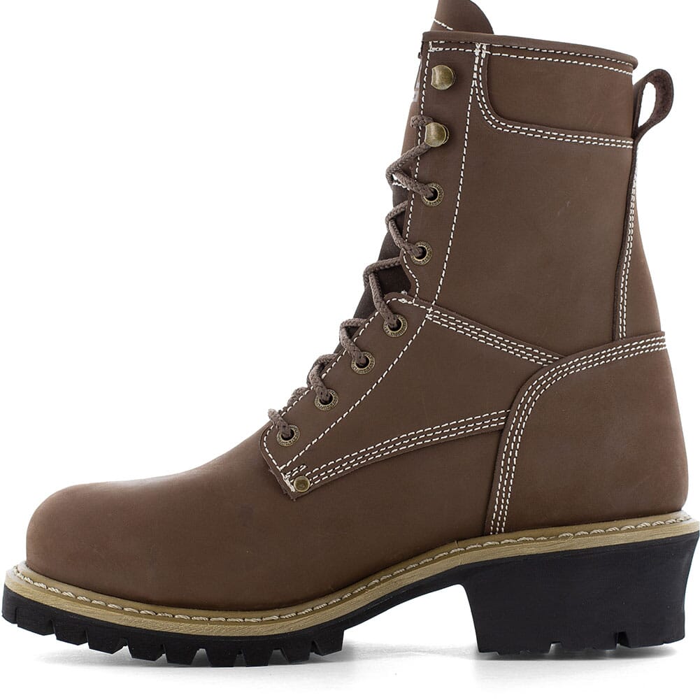 FR40202 Frye Supply Men's Crafted WP Safety Loggers - Dark Brown
