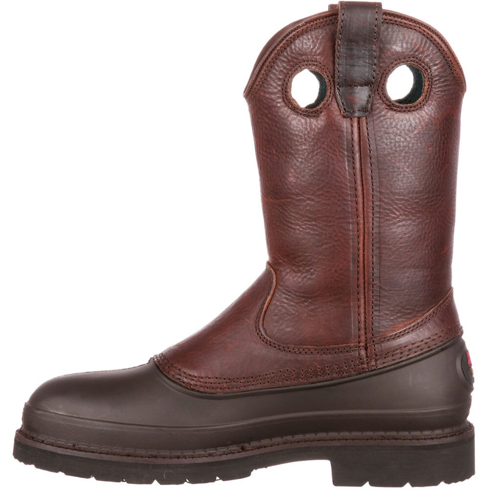 Georgia Men's Mud Dog Pull-On Safety Boots - Brown