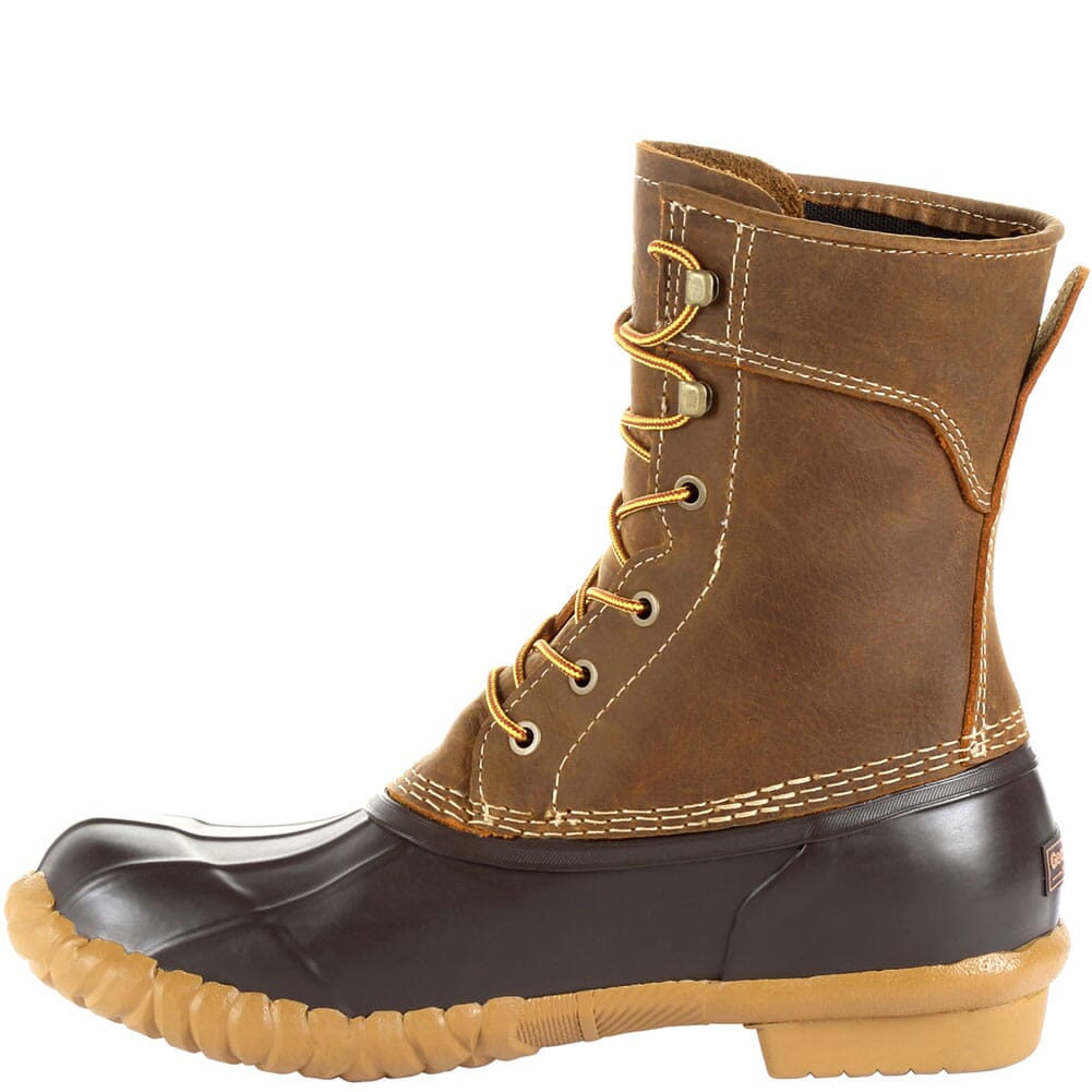 Georgia Men's Marshland 8IN WP Duck Boots - Brown | elliottsboots