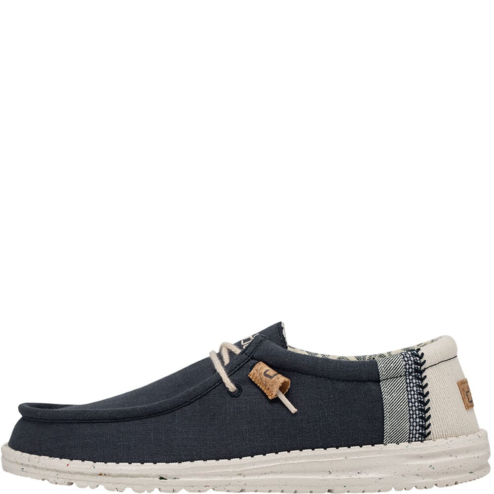 110792568 Hey Dude Men's Wally Canvas Casual Shoes - Navy