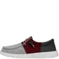Hey Dude Men's Wally Tri Varsity Casual Shoes Crimson Left Side