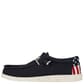 Hey Dude Men's Wally Americana Casual Shoes Navy White Left Side