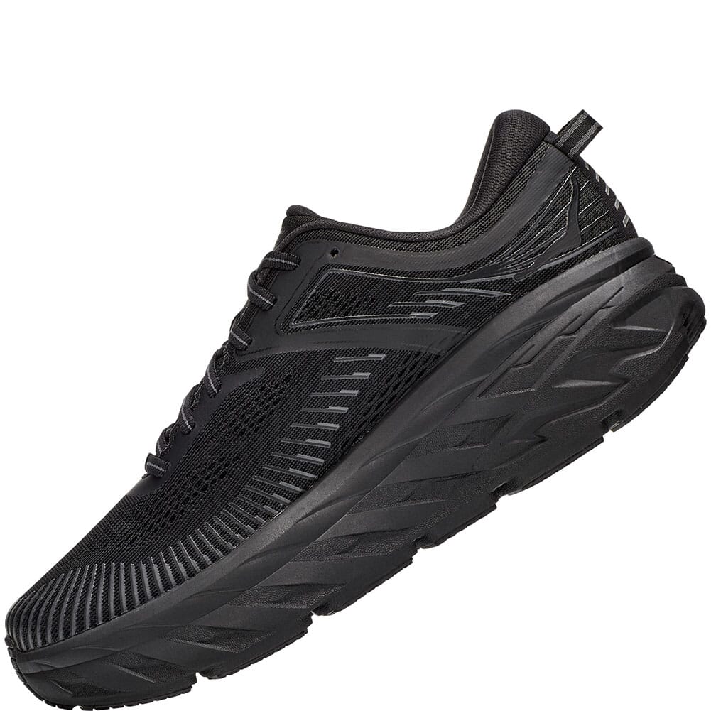 1110518-BBLC Hoka One One Men's Bondi 7 Athletic Shoes - Black
