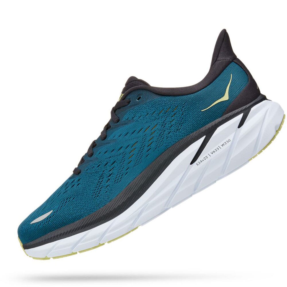 Hoka One One Men's Clifton 8 Athletic Shoes - Blue Coral | elliottsboots