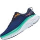 Hoka One One Women's Bondi 8 Wide Athletic Shoes Blue Left Side