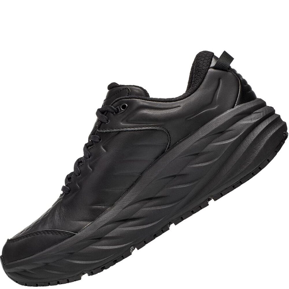 1129350-BBLC Hoka One One Men's Bondi SR Wide Running Shoes - Black
