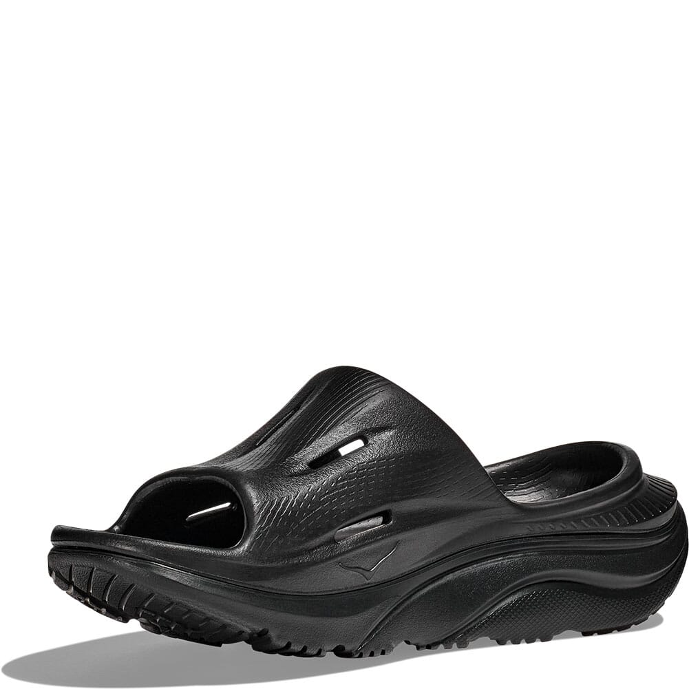 1135061-BBLC Hoka Unisex Ora Recovery Slide 3 Sandals - Black/Black