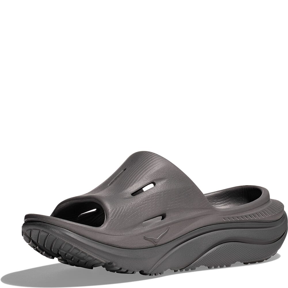 1135061-GYGY Hoka Unisex Ora Recovery Slide 3 Sandals - Grey/Grey
