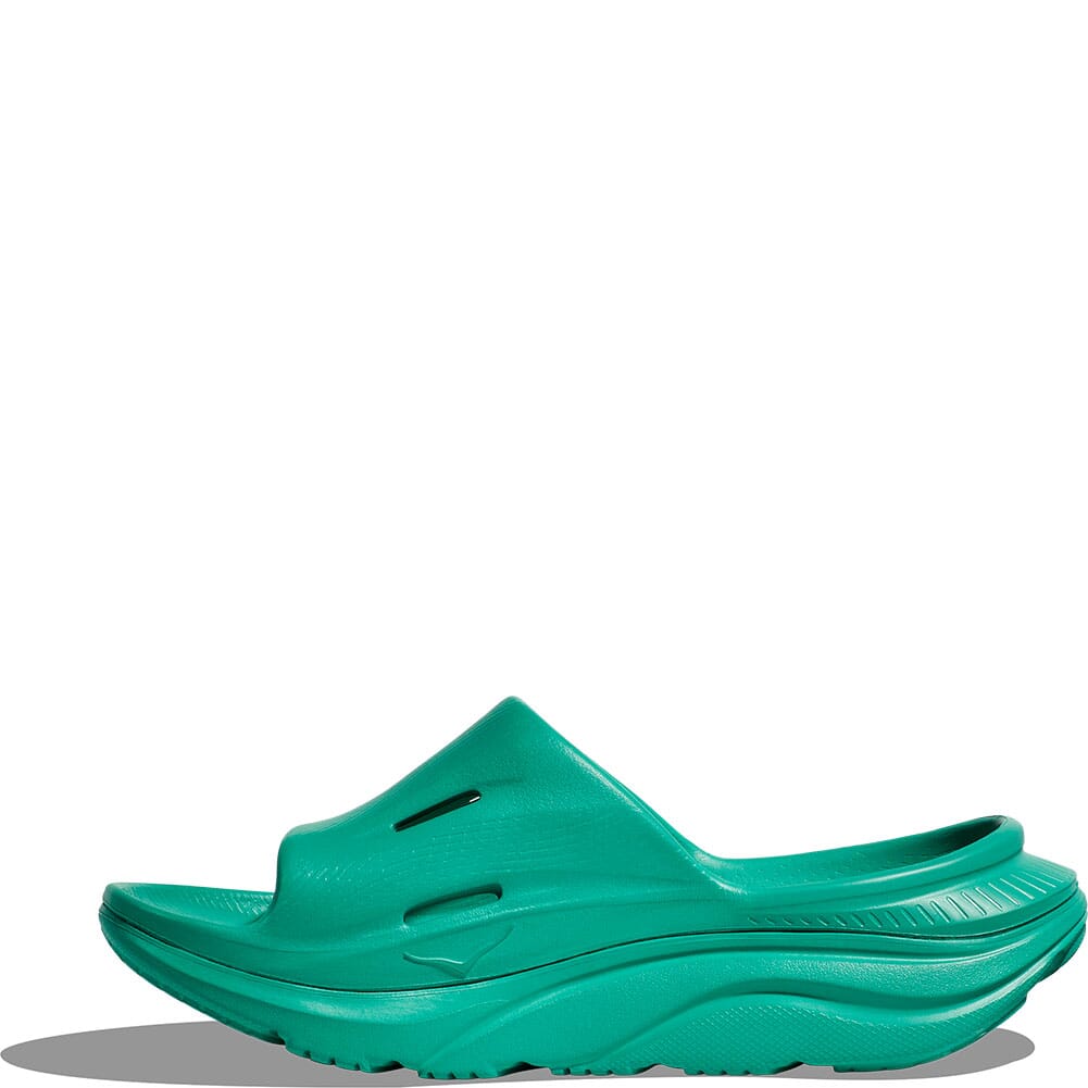 1135061-TCHG Hoka Unisex Ora Recovery Slide 3 Sandals - Tech Green
