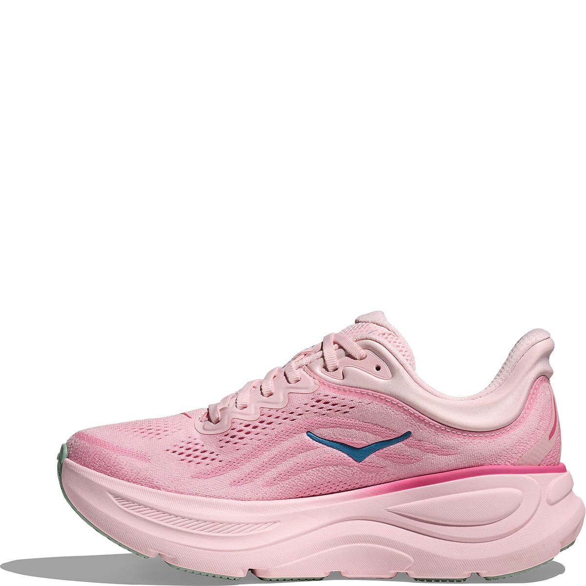 Hoka Women's Bondi 9 Wide Running Shoes - Rose Tea/Petal