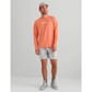 HUK Men's Airweight Crew Shirt - Dusty Orange Heather