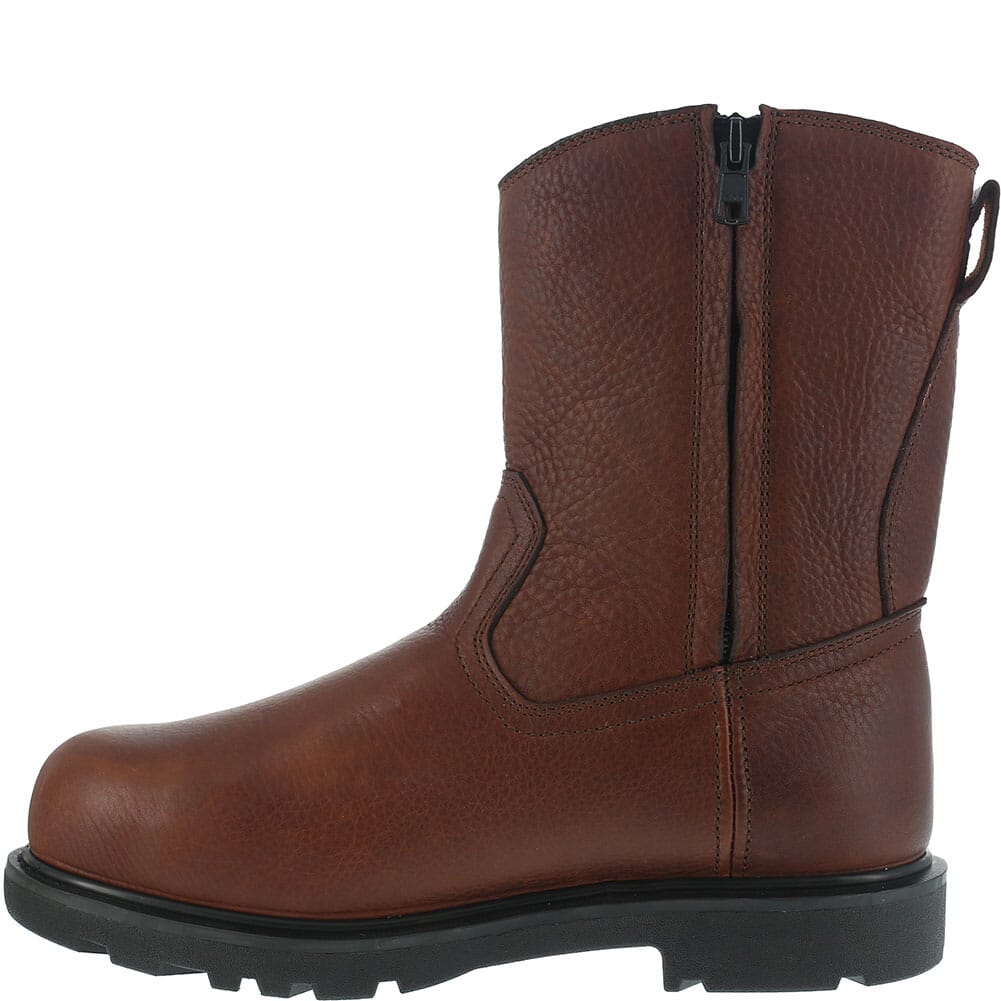 IA0195 Iron Age Men's EH Side Zip Safety Boots - Brown