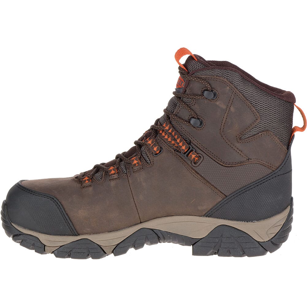 Merrell Men's Phaserbound Mid WP Safety Boots - Espresso
