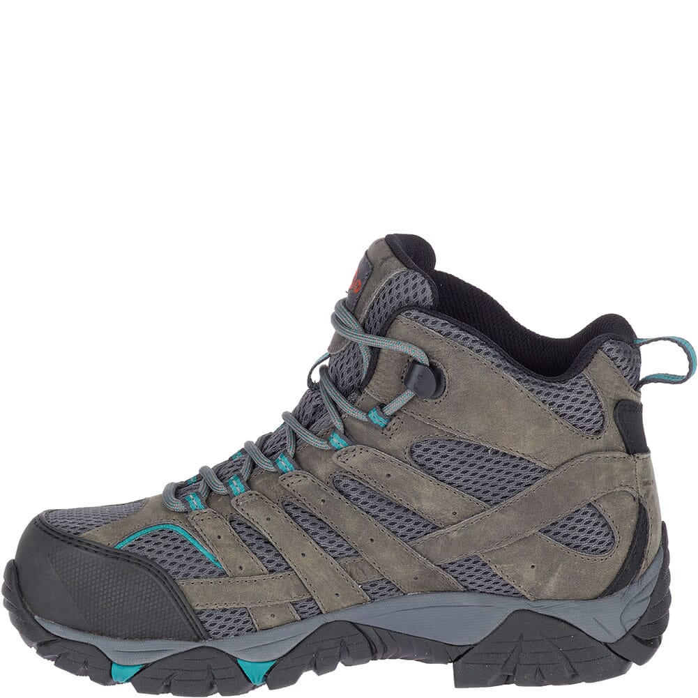 Merrell Women's Moab Vertex Mid WP Safety Boots - Pewter