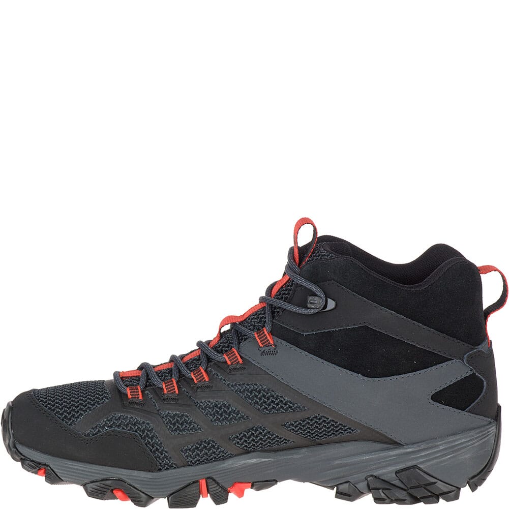 Merrell Men's Moab FST 2 Mid WP Hiking Boots - Black/Granite
