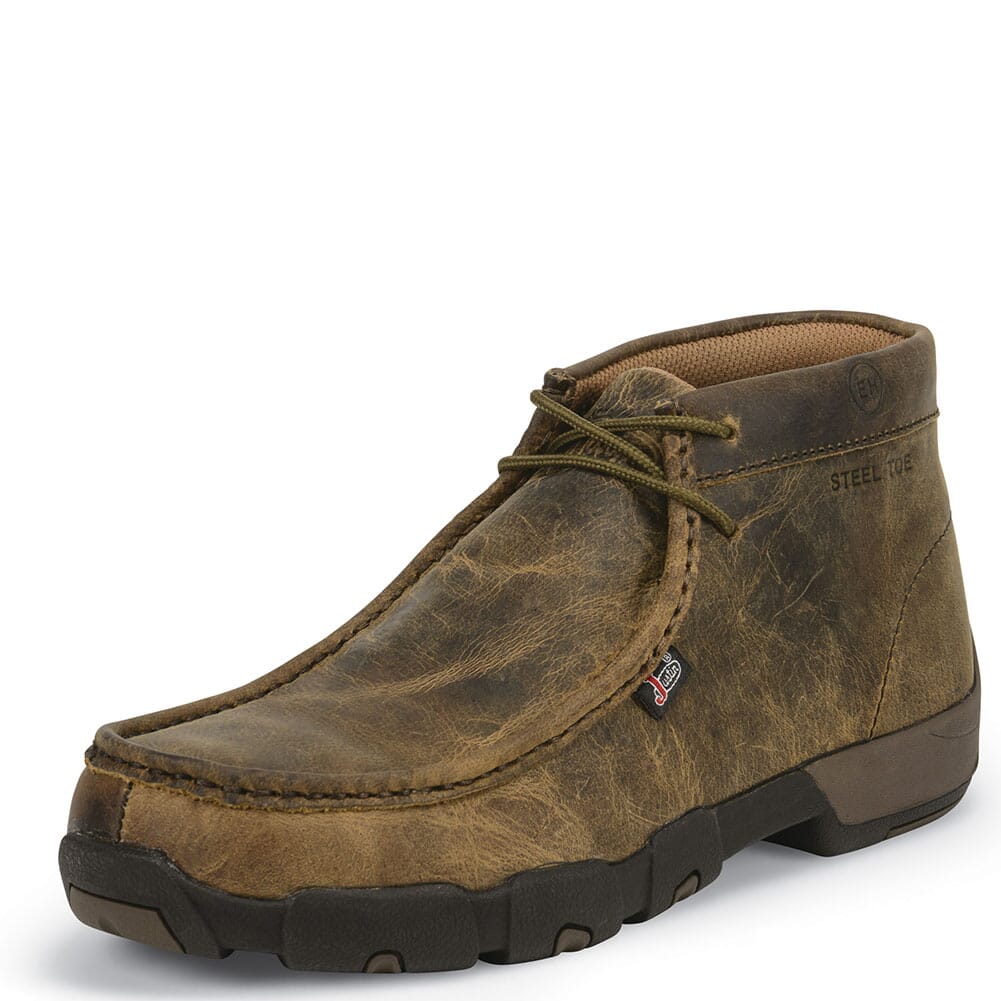 Justin Original Men's Cappie Safety Boots - Dark Brown