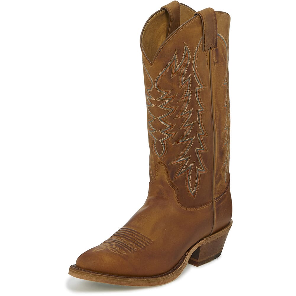 Justin Men's Keaton Western Boots - Cognac/Peanut Brittle | elliottsboots