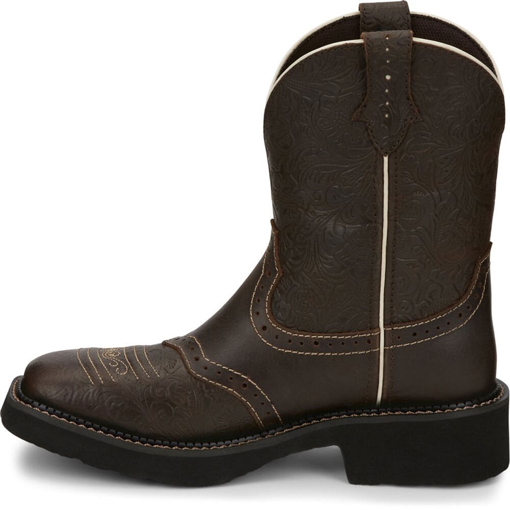 GY9618 Justin Women's Raya Tall Western Boots - Brown