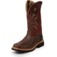 Justin Original Women's Kylee Safety Boots Burgundy/Rust Left Side