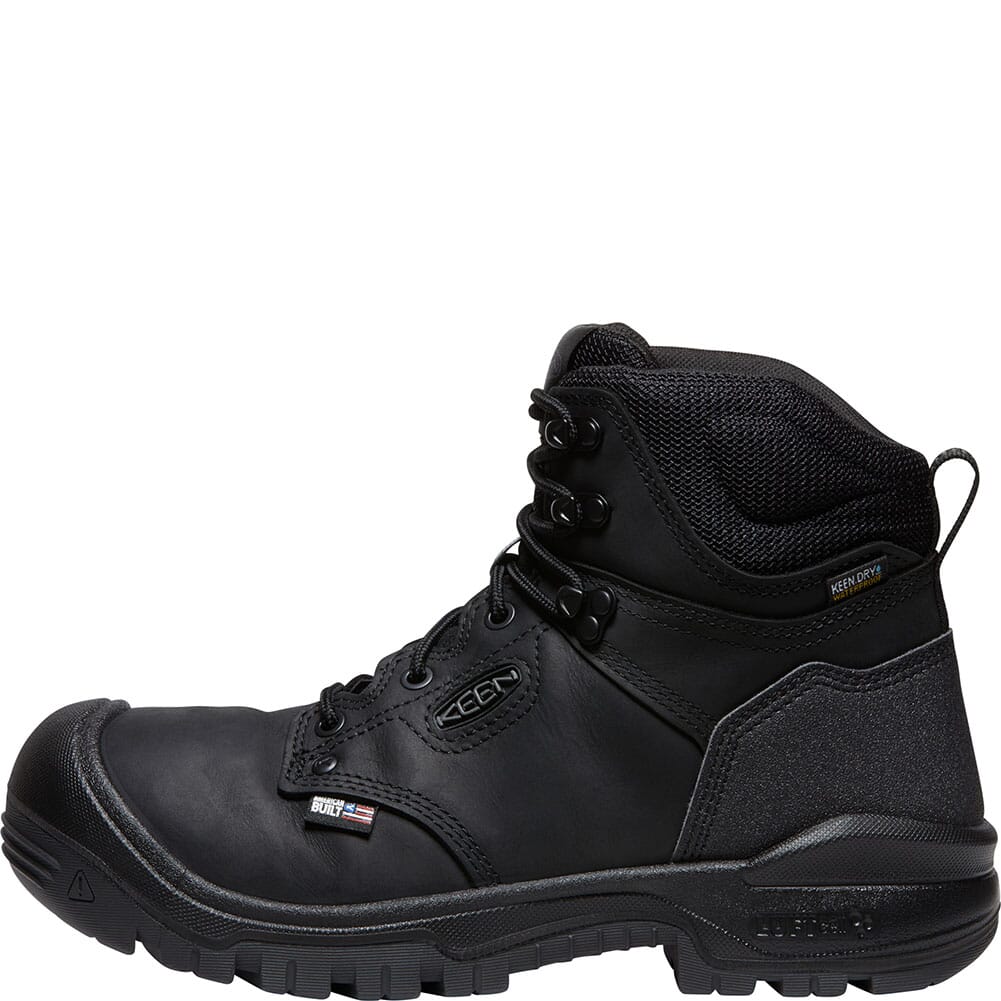 1026490 KEEN Utility Men's Independence WP Safety Boots - Black/Black