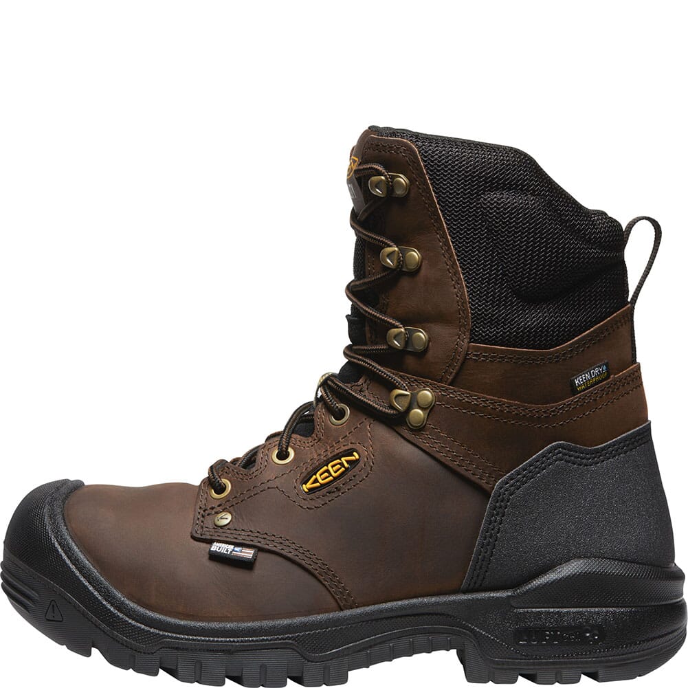 1027675 KEEN Utility Men's Independence WP Work Boots - Dark Earth/Black