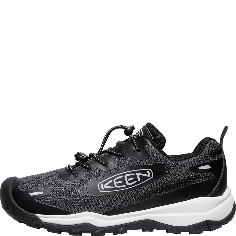 1028738 KEEN Big Kids' Wanduro Speed Hiking Shoes - Black/Vapor