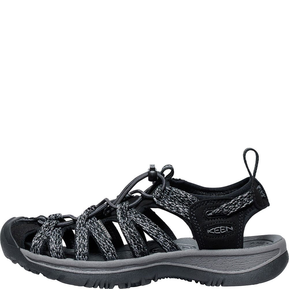 1028815 KEEN Women's Whisper Sandals - Black/Steel Grey