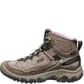 KEEN Women's Targhee IV WP Hiking Boots Brindle/Nostalgia Rose Left Side