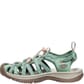 KEEN Women's Whisper Sandals Granite Green/Peach Parfait Left Side