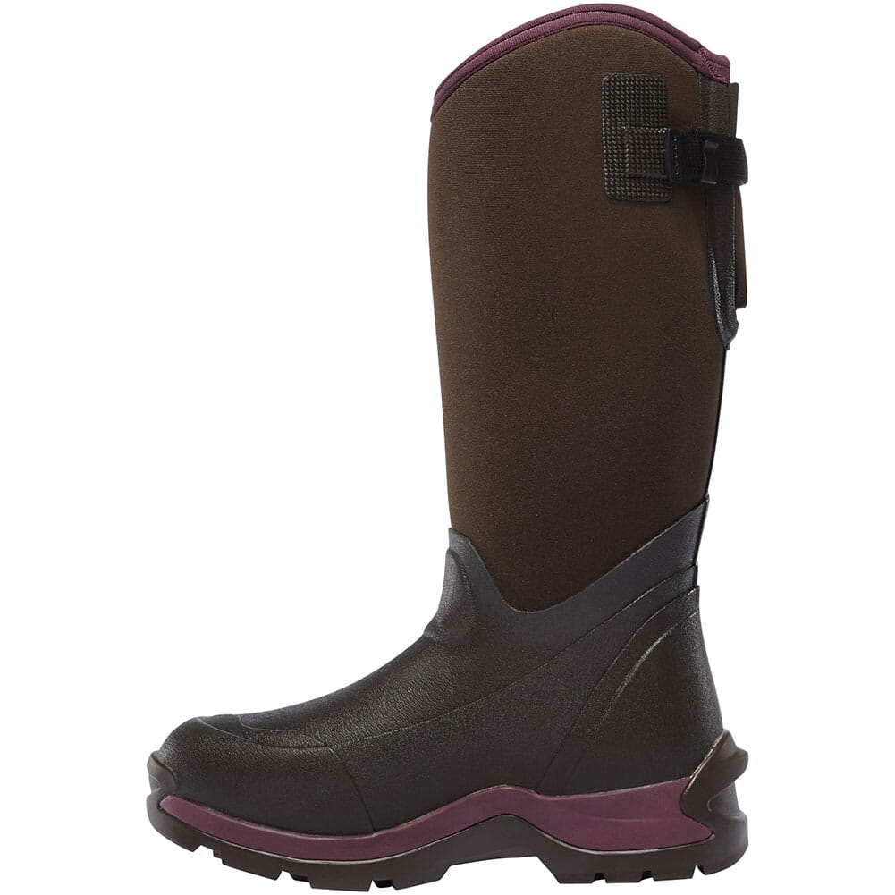 644104 LaCrosse Women's Alpha Thermal Rubber Boots - Chocolate/Plum