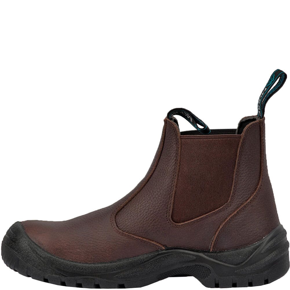 McRae Men's Lathe Pull Up Safety Boots - Brown