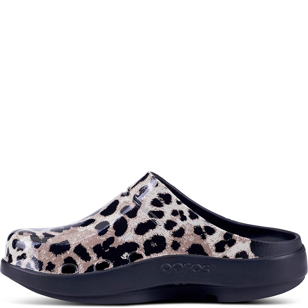 Oofos 1203 Women's OOCLOOG LIMITED EDITION CHEETAH Clogs