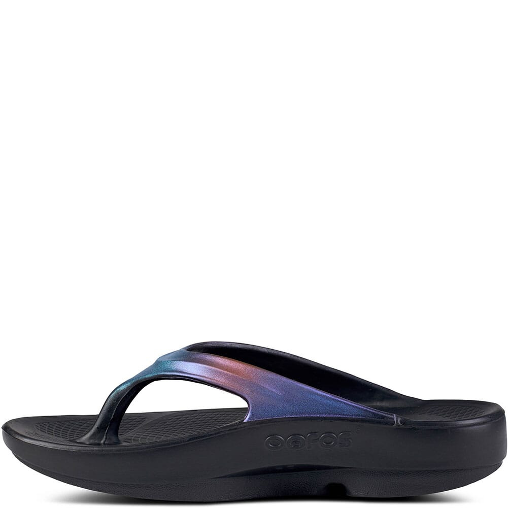 1401-MDNHTSPEC OOFOS Women's OOLala Luxe Casual Sandals - Midnight Spectre