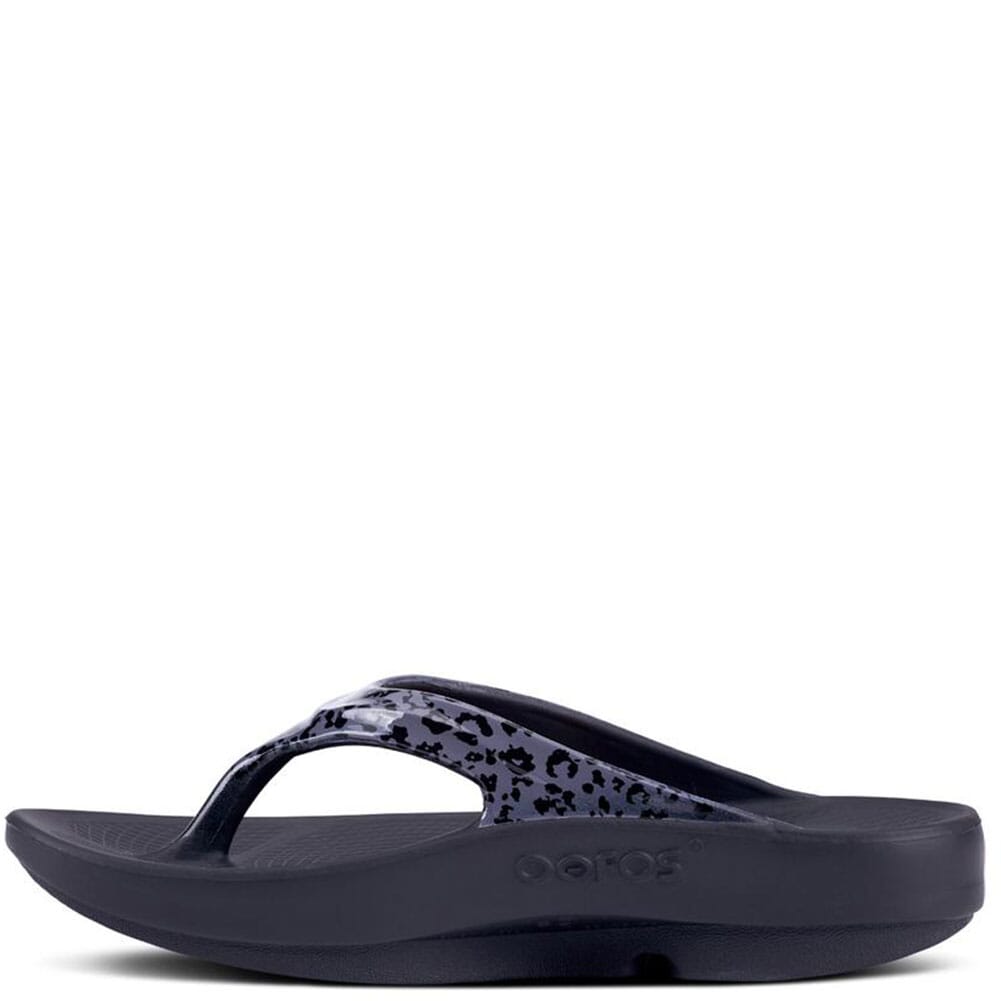 1403-GYLPD OOFOS Women's OOlala Limited Sandals - Grey Leopard