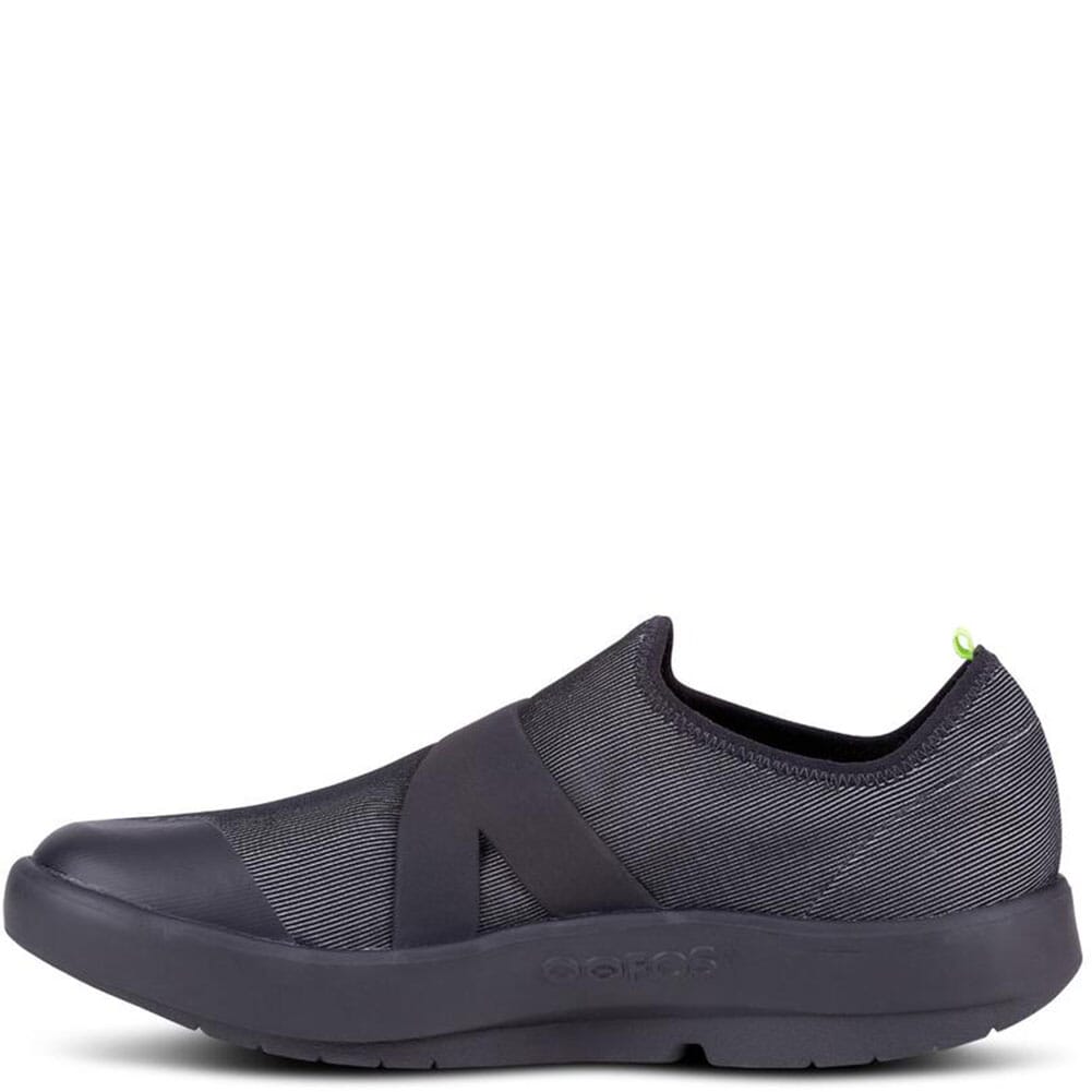 5081-BLKGRY Oofos Men's OOMG Fibre Low Shoes - Black Gray