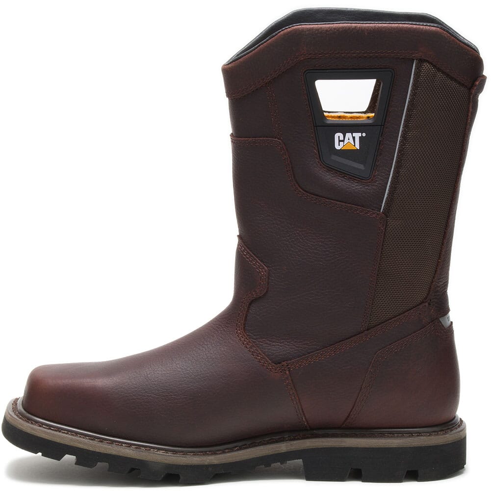 91110 Caterpillar Men's Stillwell Pull On WP Safety Boots - Red Brown