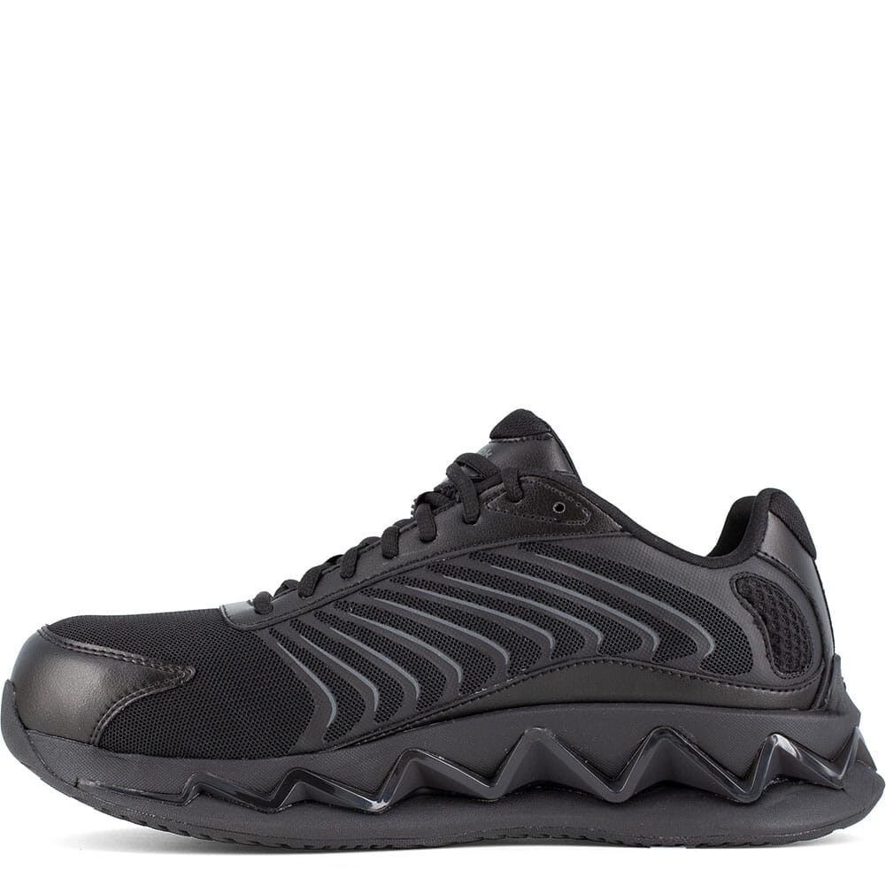 Reebok Women's Zig Elusion Heritage SD Safety Shoes Black elliottsboots