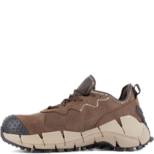 Reebok Men\'s Zig Kinetica Edge II Work Safety Shoes RB3020 Brown Leather Sz 9.5 Men main image 3