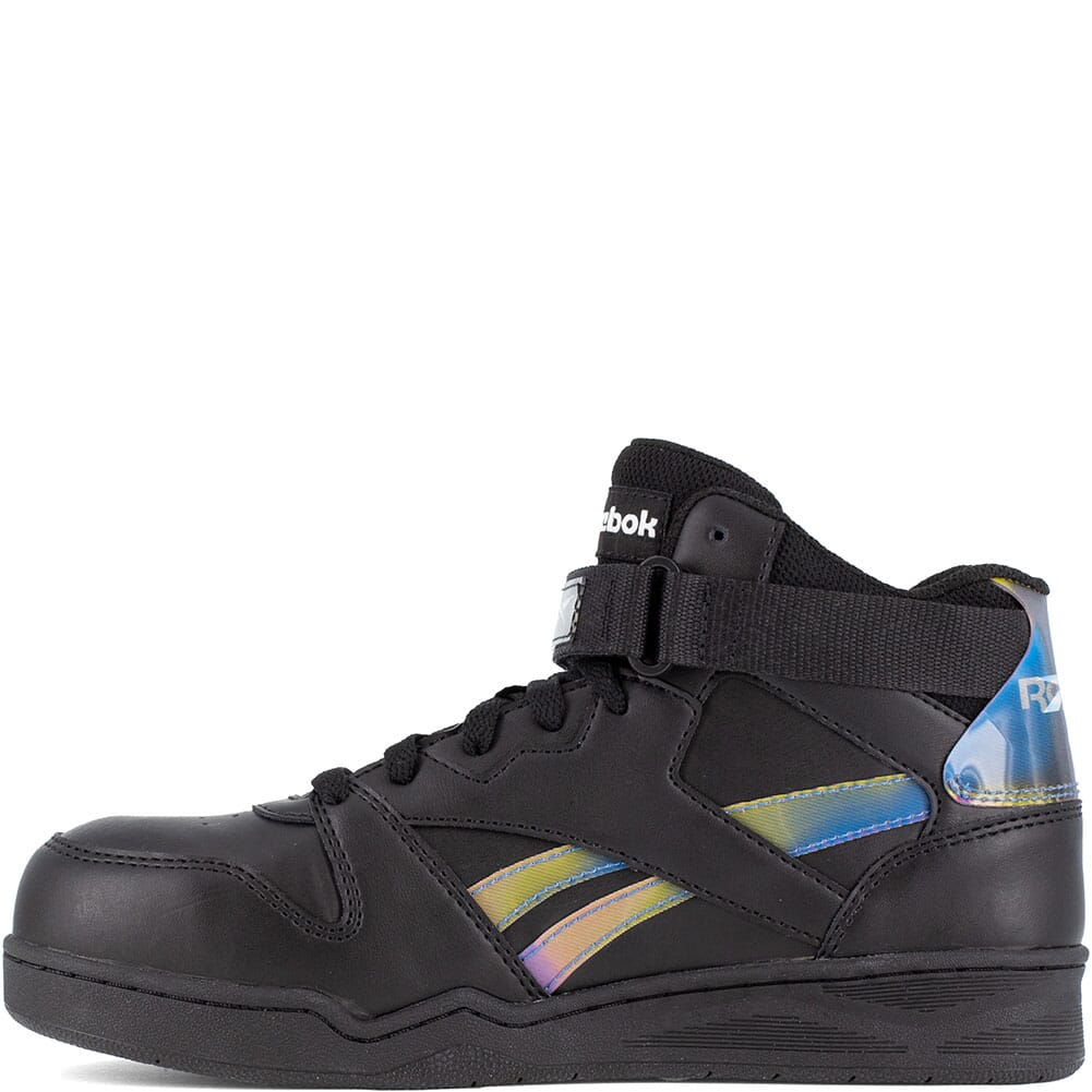 RB494 Reebok Women's BB4500 EH Hi Top Safety Boots - Black/Holographic Spectrum